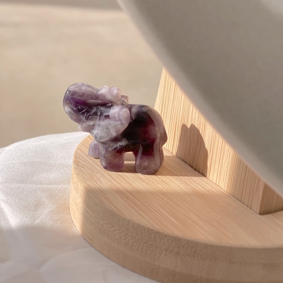 AMETHYST |NWOT Healing Elephant Stone - Picture 2 of 3